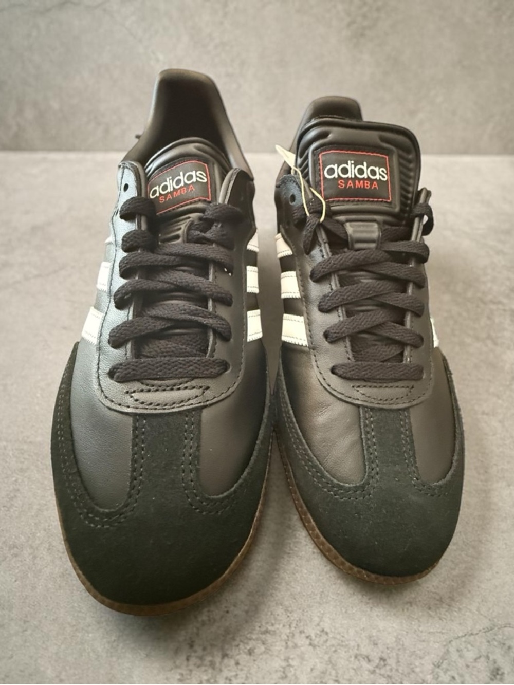 adidas Samba Low-Top Sneakers in Black, White & Gold gum soles, men’s size 9.5 - Picture 2 of 7